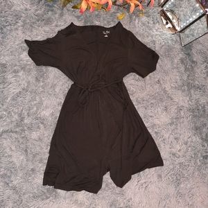 Black Maternity Romper